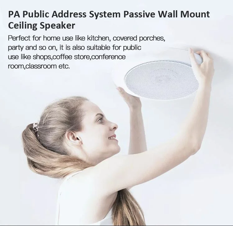 5 Inch 3-6W Background Music Ceiling Speaker with Separate Packaging for Public Places