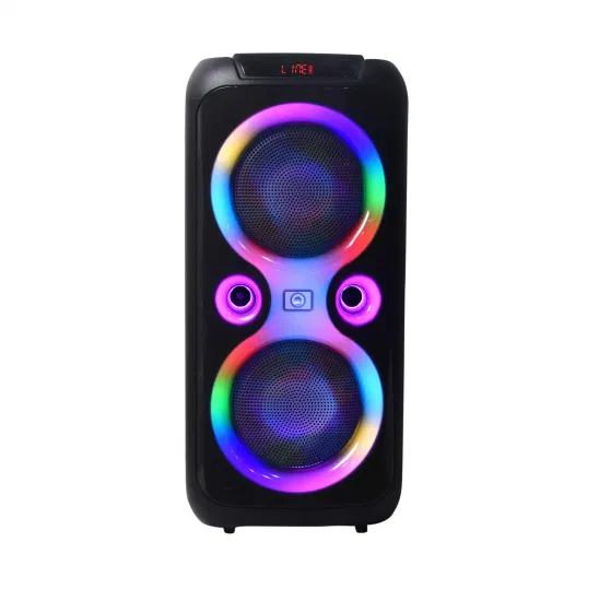 High Fashion Portable Speaker Dual 8 Inch PA Subwoofer Box Wireless Bluetooth Speaker Outdoor DJ Karaoke Party Speakers